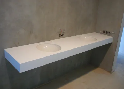 Прямая столешница под 2 чаши для ресторана