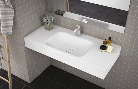 Коричневая столешница из искусственного камня