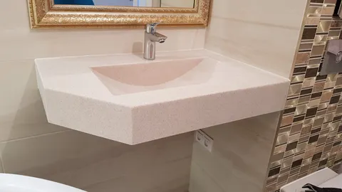 Столешница-раковина в ванную комнату