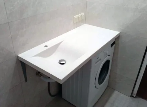 Cтолешница с литой раковиной под стиральную машину