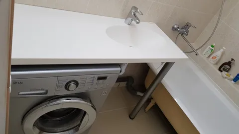 Столешница-раковина под стиральную машину