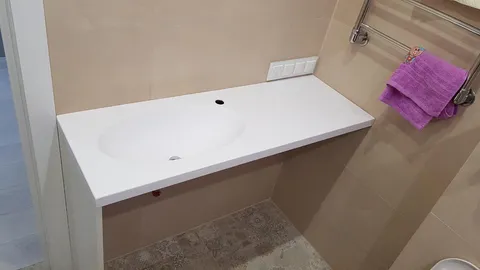 Прямоугольная столешница из искусственного камня